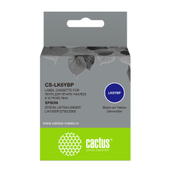 Cactus CS-LK6YBP черный для Epson LW700/LW600P/LW1000P/Z700/Z900