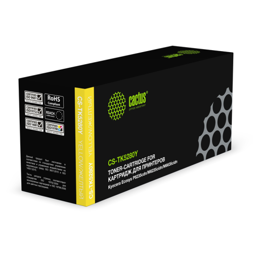 Cactus CS-TK5280Y TK-5280Y желтый (11000стр.) для Kyocera Ecosys P6235cdn/M6235cidn/M6635cidn