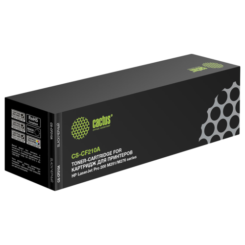 Cactus CS-CF210A CF210A черный (1600стр.) для HP LJ Pro 200 M251/M276