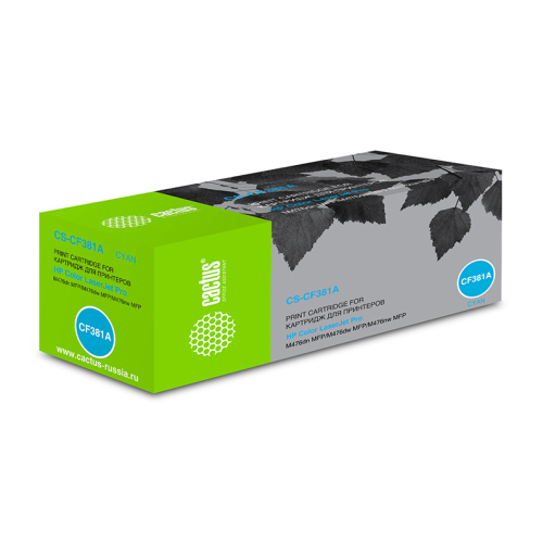 Cactus CS-CF381A CF381A голубой (2700стр.) для HP LJ Pro M476dn/M476nw/M476dw