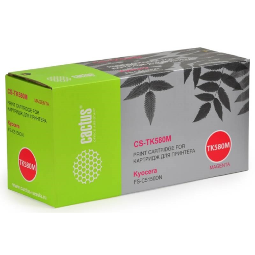 Cactus CS-TK580M TK-580M пурпурный (2800стр.) для Kyocera FS-C5150DN/P6021 Ecosys