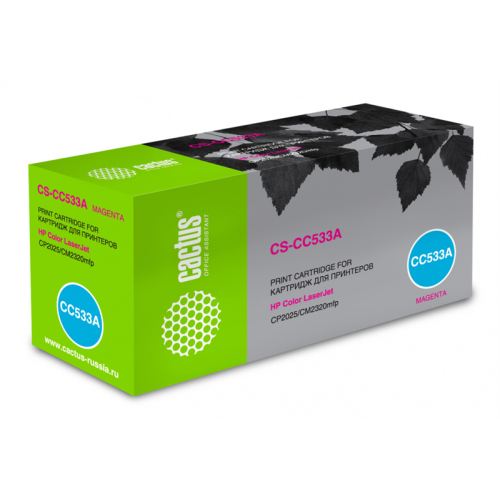 Cactus CS-CC533A CC533A пурпурный (2800стр.) для HP Color LaserJet CP2025/CM2320