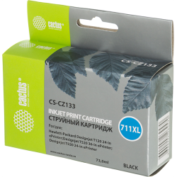 Cactus CS-CZ133 №711 черный (73мл) для HP DJ T120/T520