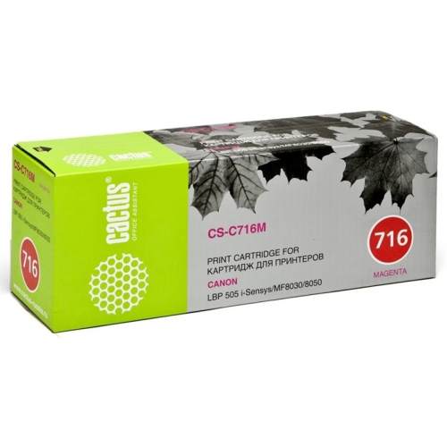 Cactus CS-C716M 716 M пурпурный (1500стр.) для Canon i-Sensys MF8030/MF8030cn/MF8050/LBP 5050