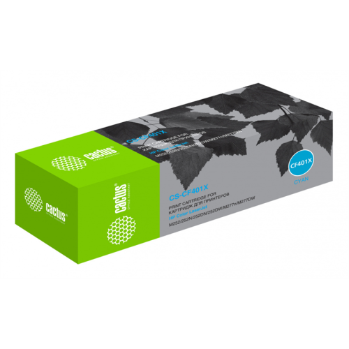 Cactus CS-CF401X CF401X голубой (2300стр.) для HP CLJ M252/252N/252DN/252DW/M277n/M277DW