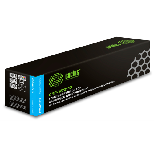 Cactus CSP-W2211X 207X голубой (2450стр.) для HP M255/MFP M282/M283