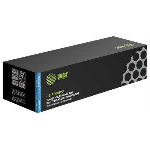 Cactus CS-PH6022C 106R02760 голубой (1000стр.) для Xerox Phaser 6020/6022/WC6025/6027