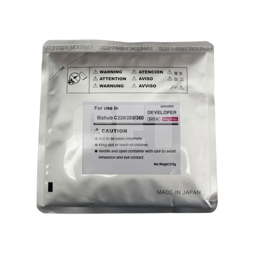 Девелопер для KONICA MINOLTA Bizhub C220/C280/C360 (CET) Magenta, 210г/пак, 114000 стр., CET8434