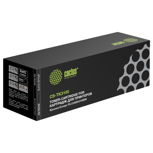 Cactus CS-TK3100 TK-3100 черный (12500стр.) для Kyocera Ecosys FS-2100D/2100DN