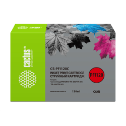 Cactus CS-PFI120C PFI-120C голубой (130мл) для Canon imagePROGRAF TM-200/TM-205/TM-300/TM-305