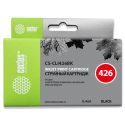 Cactus CS-CLI426BK CLI-426BK черный (8.4мл) для Canon Pixma MG5140/5240/6140/8140/MX884