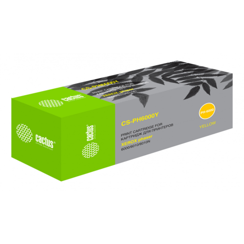 Cactus CS-PH6000Y 106R01633 желтый (1000стр.) для Xerox Phaser 6000/6010