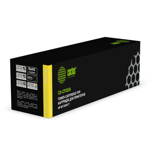 Cactus CS-CF352A CF352A желтый (1000стр.) для HP M176/M177