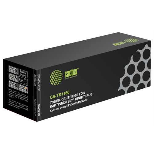 Cactus CS-TK1160 TK-1160 черный (7200стр.) для Kyocera Ecosys P2040dn/P2040dw
