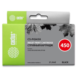 Cactus CS-PGI450 PGI-450 черный пигментный (21.4мл) для Canon MG6340/5440/IP7240