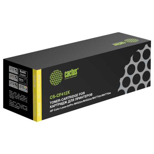Cactus CS-CF412X CF412X желтый (5000стр.) для HP CLJ Pro M452dn/ M452dw/M477fdn/M477fdw