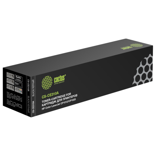 Cactus CS-CE310A CE310A черный (1200стр.) для HP CLJ CP1012/CP1025