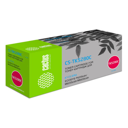 Cactus CS-TK5280C TK-5280C голубой (11000стр.) для Kyocera Ecosys P6235cdn/M6235cidn/M6635cidn