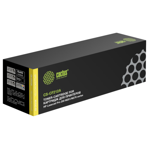 Cactus CS-CF212A CF212A желтый (1800стр.) для HP LJ Pro 200 M251/M276