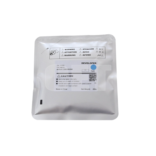 Девелопер для KONICA MINOLTA Bizhub C258/C308/C368 (CET) Cyan, 200г, 600000 стр., CET171016