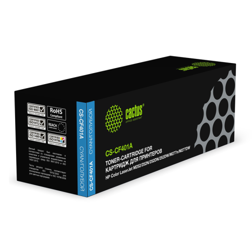 Cactus CS-CF401A CF401A голубой (1400стр.) для HP CLJ M252/252N/252DN/252DW/M277n/M277DW