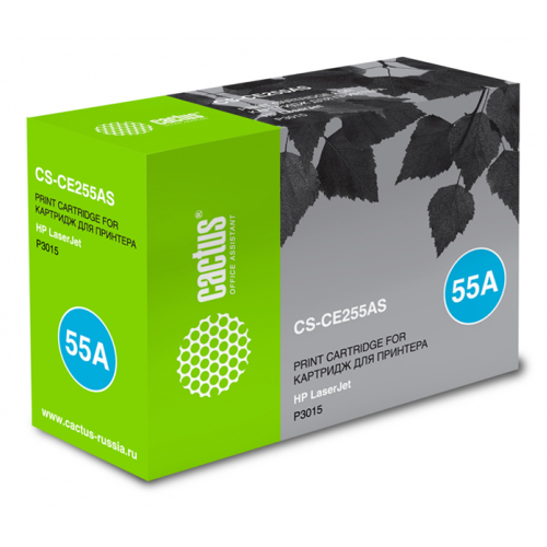 Cactus CS-CE255AS CE255A черный (6000стр.) для HP LJ P3011/P3015