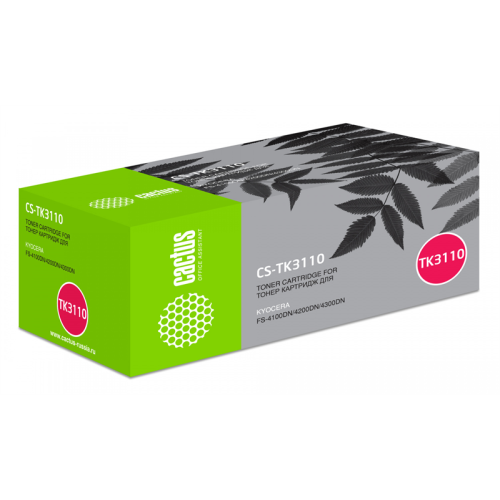 Cactus CS-TK3110 TK-3110 черный (15500стр.) для Kyocera Ecosys FS-4100DN/4200DN/4300DN
