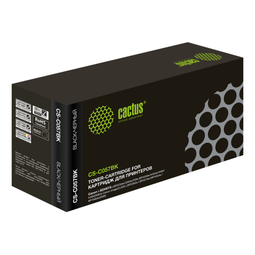 Cactus CS-C057BK 057 черный (3100стр.) для Canon i-SENSYS LBP223dw/226dw/228x