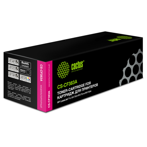 Cactus CS-CF383A CF383A пурпурный (2700стр.) для HP LJ Pro M476dn/M476nw/M476dw