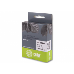 Cactus CS-TZ241 TZe-241 черный для Brother 1230/1280/1280VP/2700VP
