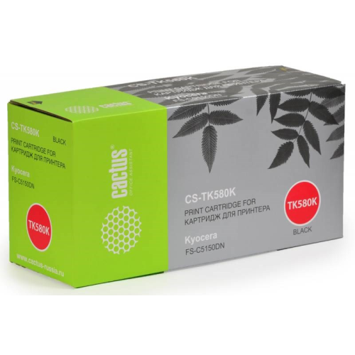 Cactus CS-TK580K TK-580K черный (3500стр.) для Kyocera FS-C5150DN/P6021 Ecosys