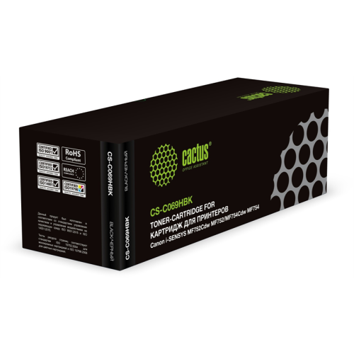 Cactus CS-C069HBK 069H черный (7600стр.) для Canon i-SENSYS MF752Cdw MF752/MF754Cd