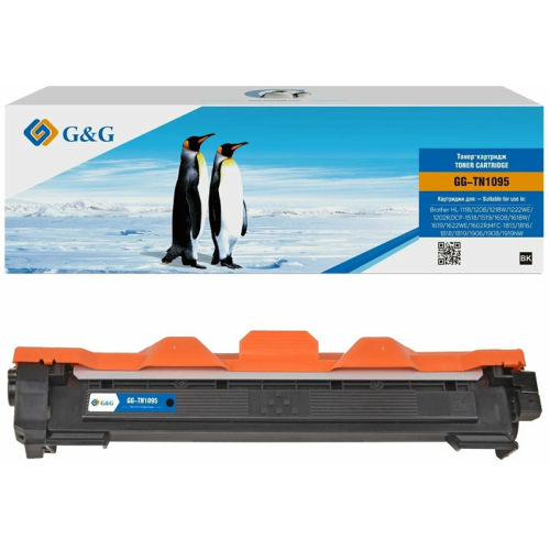 G&G toner-cartridge for Brother HL-1118/1208/1218W/1222/1202;DCP-1518/1519/1608/1618/1619/1622/1602;MFC-1813/1816/1818/1819/1906/1908/1919 without chip 1500 pages гарантия 12 мес.