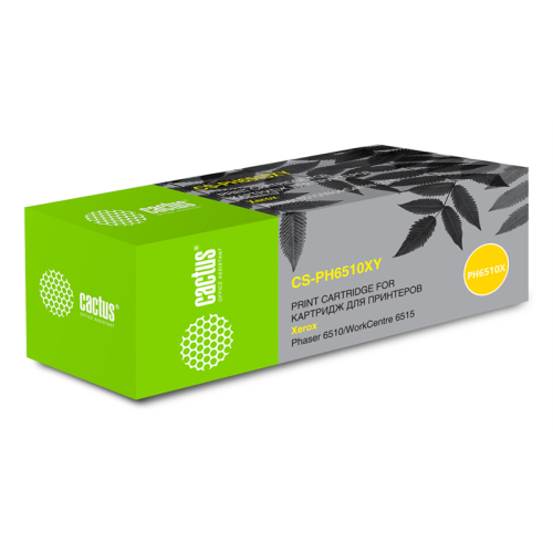 Cactus CS-PH6510XY 106R03695 желтый (4300стр.) для Xerox Phaser 6510/WC6515