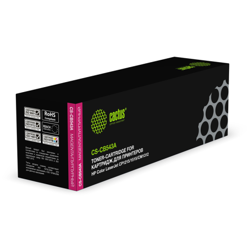 Cactus CS-CB543A CB543A пурпурный (1400стр.) для HP CLJ CP1215/1515/CM1312