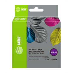 Cactus CS-LC3619XLY желтый (19.4мл) для Brother MFC-J2330DW/J2730DW/J3530DW/J3930DW