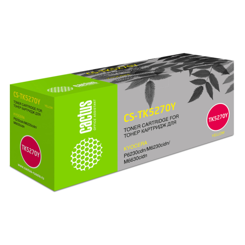 Cactus CS-TK5270Y TK-5270Y желтый (6000стр.) для Kyocera Ecosys P6230cdn/M6230cidn/M6630cidn