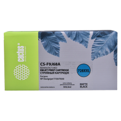 Cactus CS-F9J68A 728XXL черный матовый (300мл) для HP DJ T730/T830