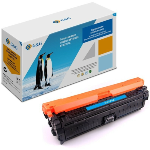 Картридж G&G 650A для LJ CP5520/5525, голубой (15 000 стр.)