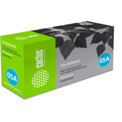 Cactus CS-CE505AS CE505A черный (2300стр.) для HP LJ P2055/P2035