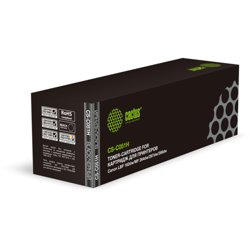 Cactus CS-C051H 051H черный (4100стр.) для Canon LBP 162dw/MF 264dw/267dw/269dw