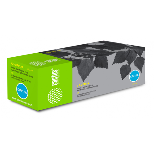 Cactus CS-CF412A CF412A желтый (2300стр.) для HP LJ M452DW/DN/NW M477FDW/M477FDN/M477FNW