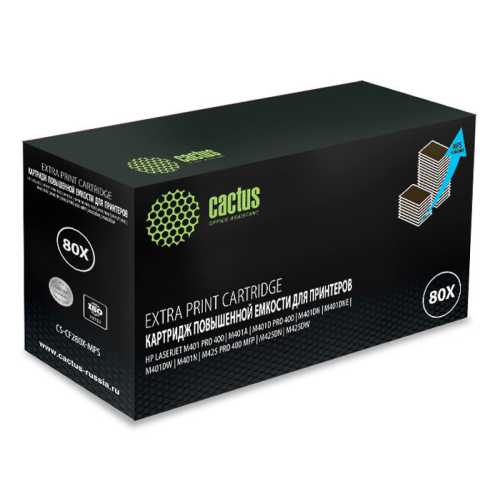 Cactus CS-CF280X-MPS CF280XX черный (13000стр.) для HP LJ Pro 400/M401/M425