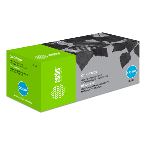Cactus CS-CF360X CF360X черный (12500стр.) для HP CLJ M552dn/M553dn/M553N/M553x