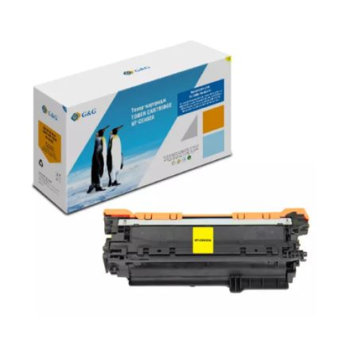 Cartridge G&G 507A для HP CLJ M551/M575/M570; Canon LBP7780, с чипом (6 000), желтый (аналог CE402A)