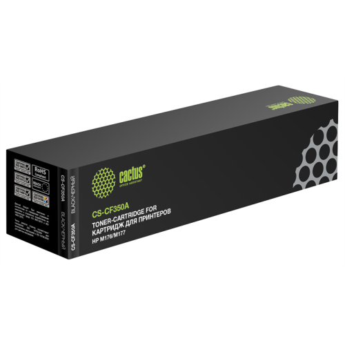 Cactus CS-CF350A CF350A черный (1300стр.) для HP Color LaserJet M176/M177