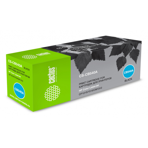 Cactus CS-CB540A CB540A черный (2200стр.) для HP CLJ CP1215/1515/CM1312