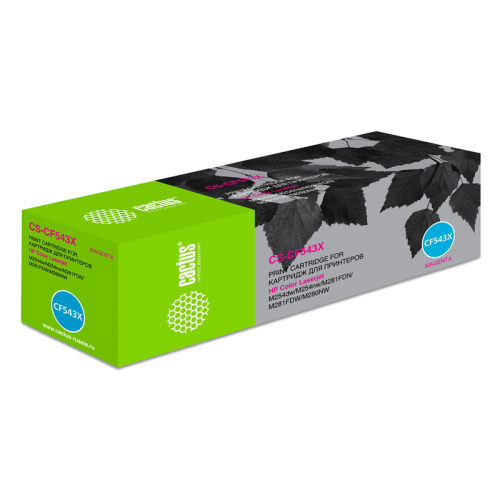 Cactus CS-CF543X CF543X пурпурный (2500стр.) для HP LJ M254dw/M280nw/M281fdn