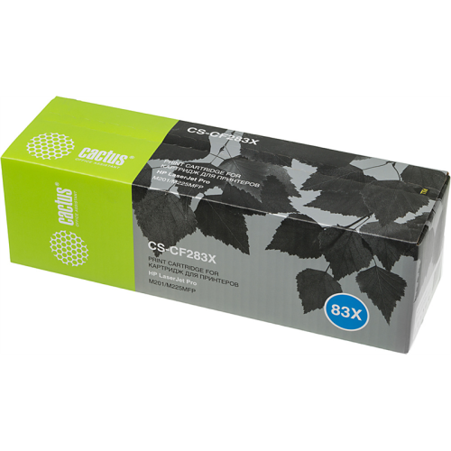 Cactus CS-CF283X CF283X черный (2200стр.) для HP LJ Pro M225dn/M201/M202