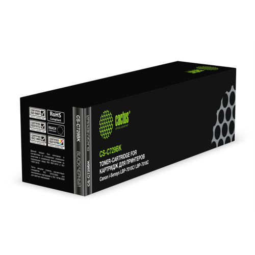 Cactus CS-C729BK 729 BK черный (1200стр.) для Canon i-SENSYS LBP-7010C/ LBP-7018C